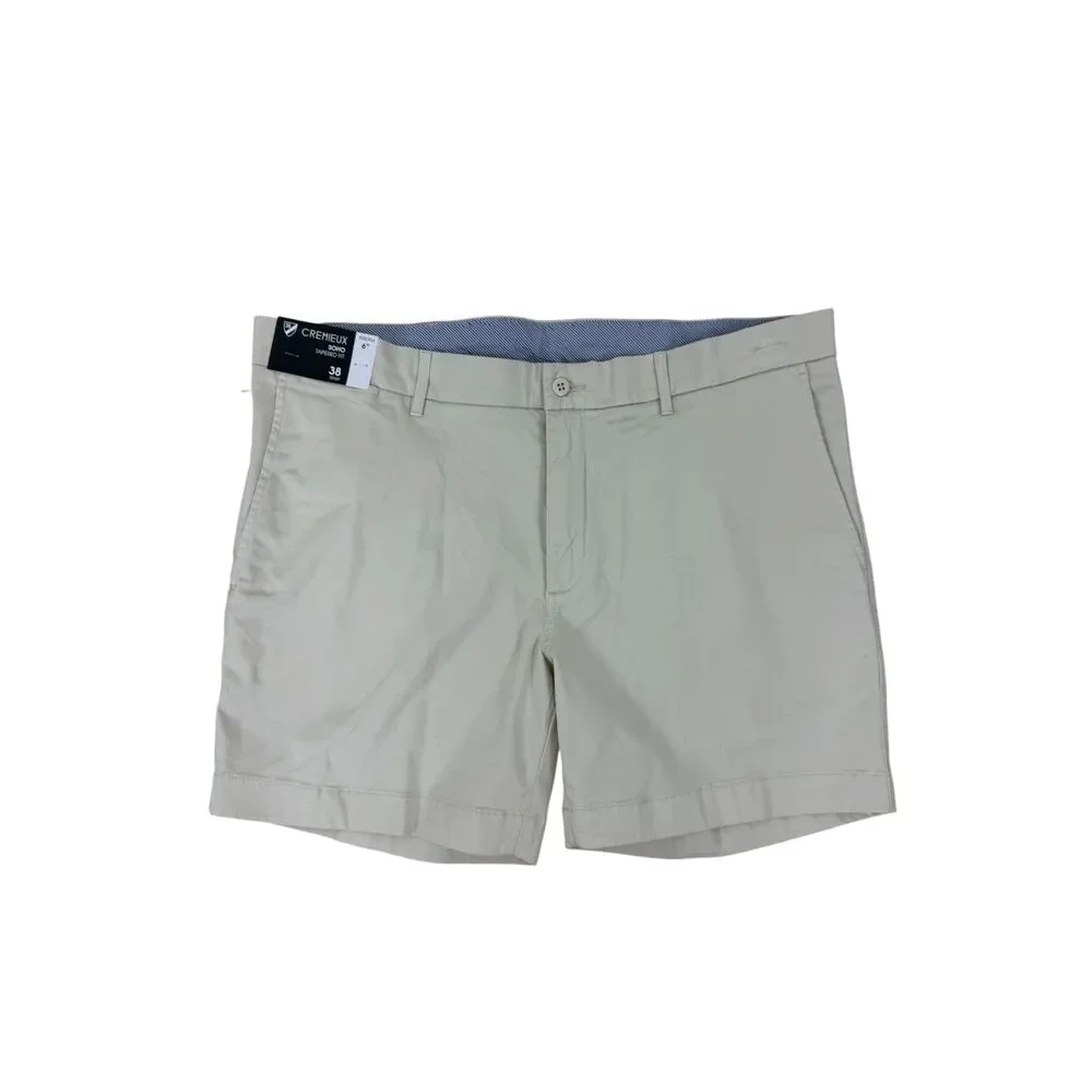 Cremieux Men's Classic Cream Shorts Size 38 NWT Brand New With Tags